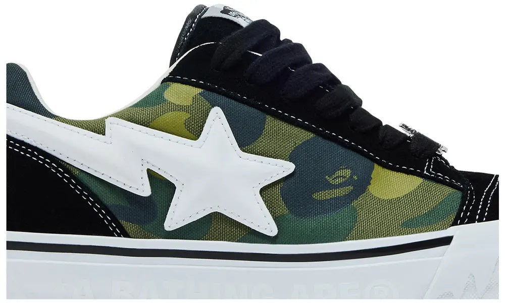 Vans x BAPE Premium Knu Skool Camo Green Streetwear Sneakers – VN000Z39W09