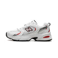 New Balance 530 White/Blast Red Retro Sneakers – U530JR1