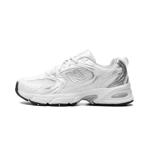 New Balance 530 White/Silver Metallic Unisex Retro Sneakers – MR530EMA