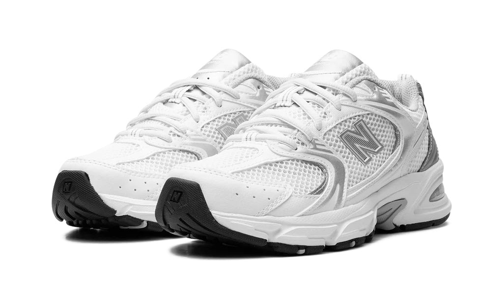 New Balance 530 White/Silver Metallic Unisex Retro Sneakers – MR530EMA