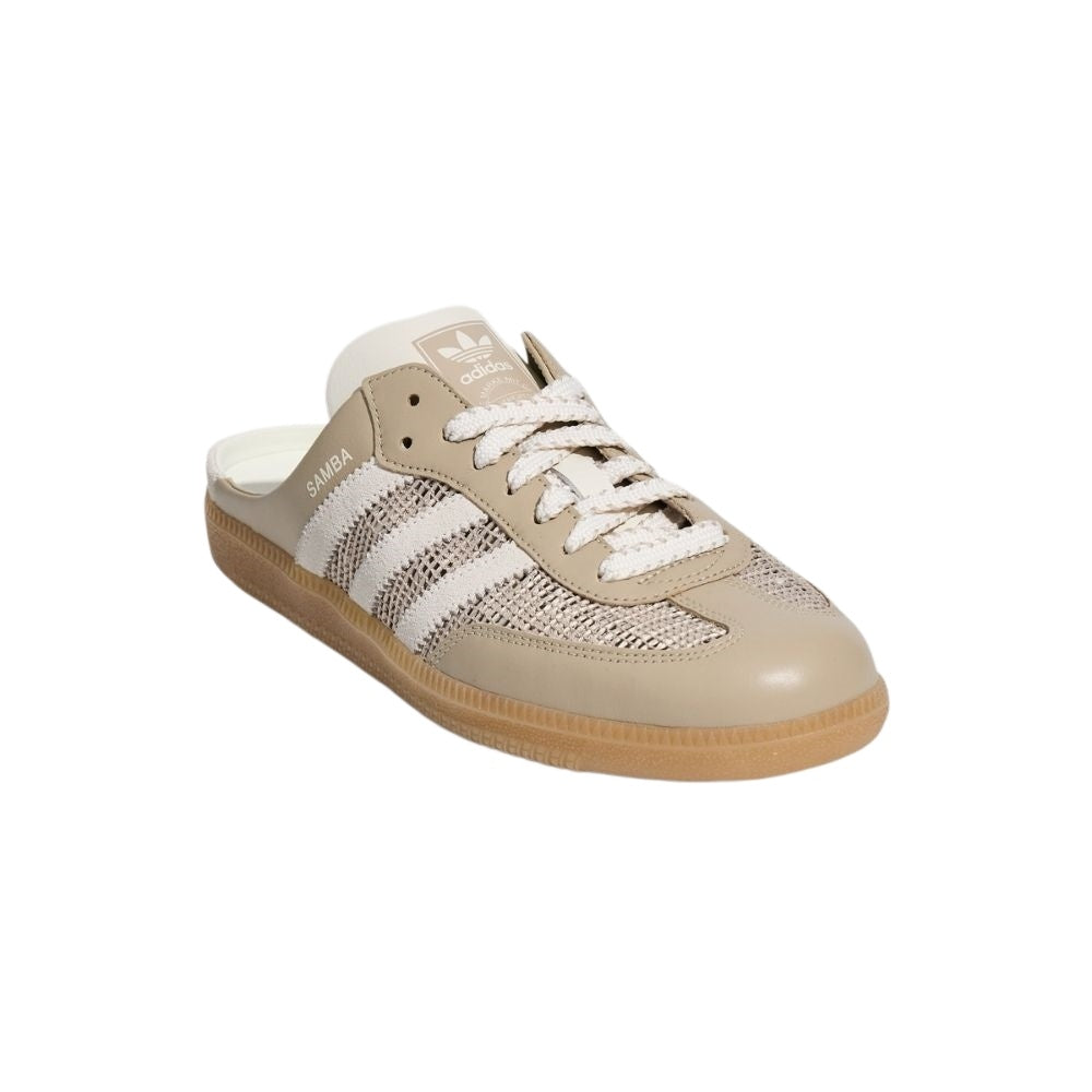 adidas Samba OG Mule Beige/Off White/Gum Women's Backless Sneakers – HP5051
