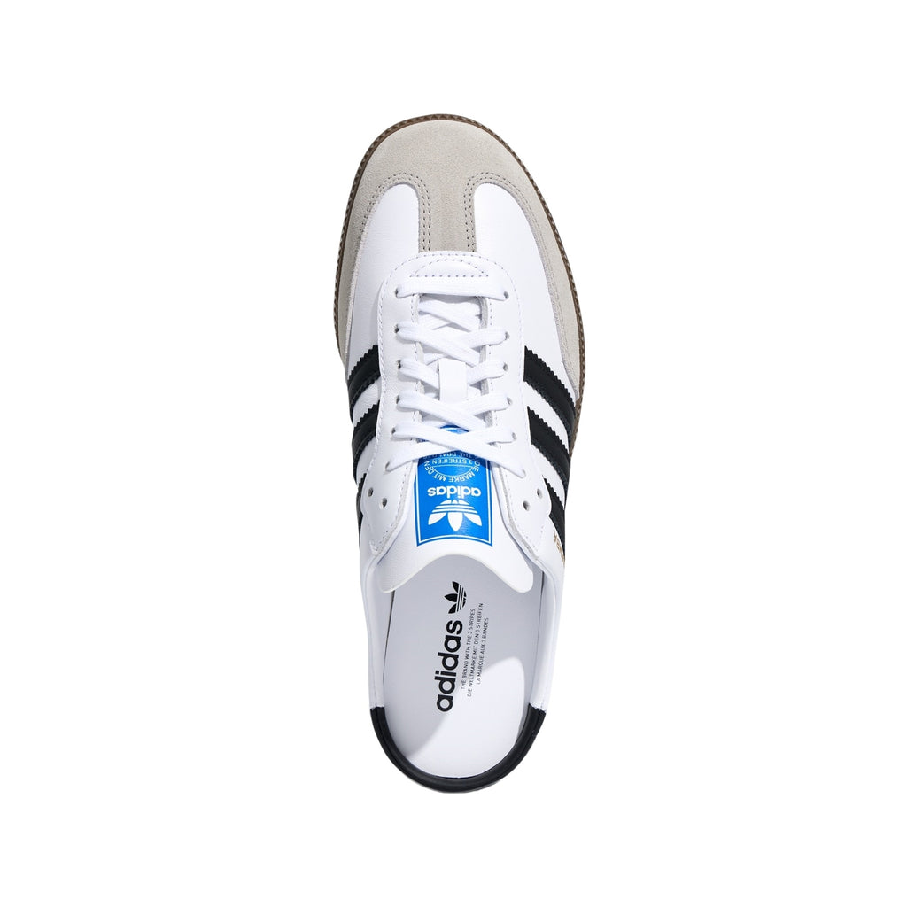 adidas Samba OG Mule Cloud White/Core Black/Gold Metallic Backless Sneakers – LB3814