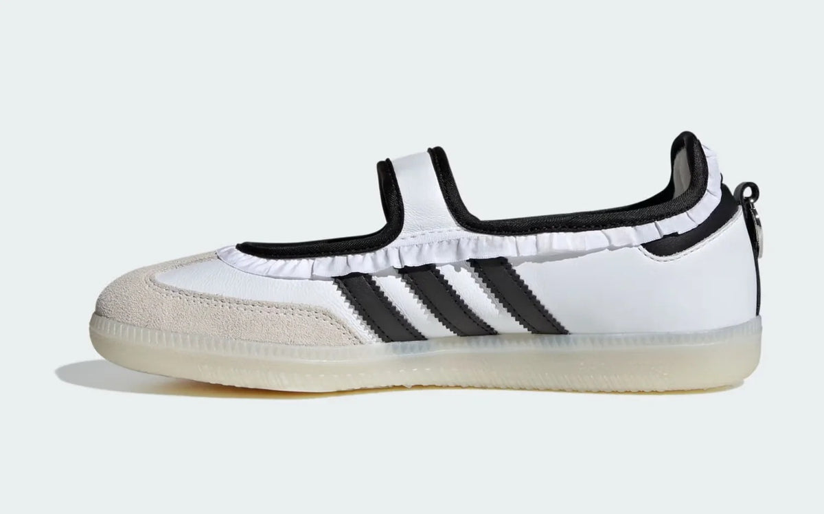 adidas Samba Jane Ruffle Pack White/Black Women's Mary Jane Sneakers