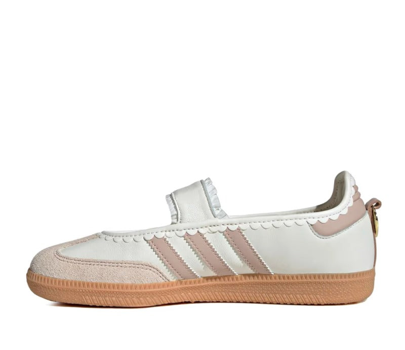 adidas Samba Jane Ruffle Pack Cloud White/Pink/Gum Women's Mary Jane Sneakers – KH6230