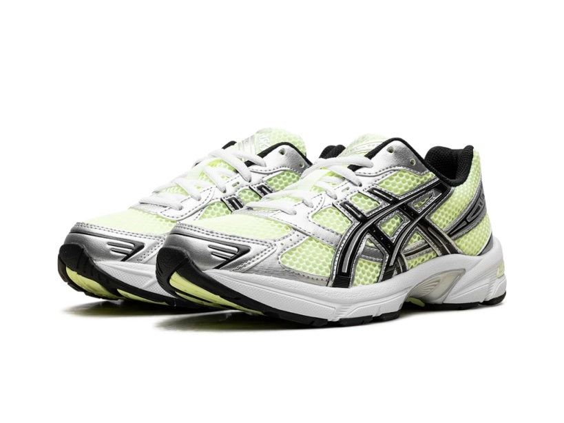 ASICS GEL-1130 Women's Neon Pack Green Volt/Metallic Silver Sneakers – 1202A525-750