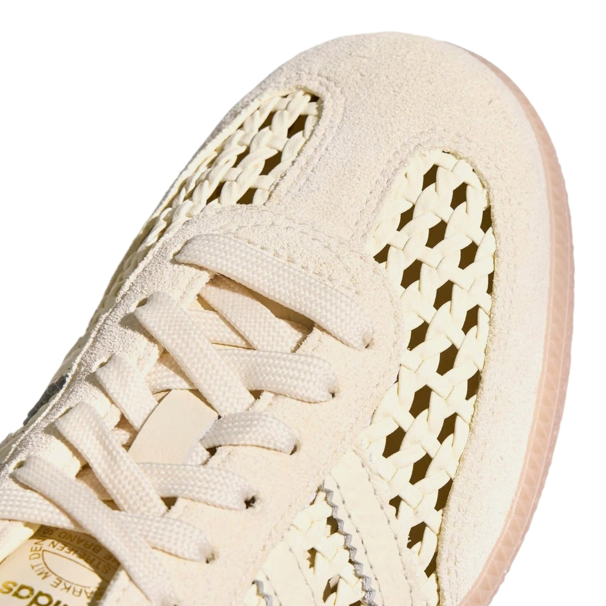 adidas Samba OG Mule Woven Cream White/Gold Metallic Women's Backless Sneakers – KH7719