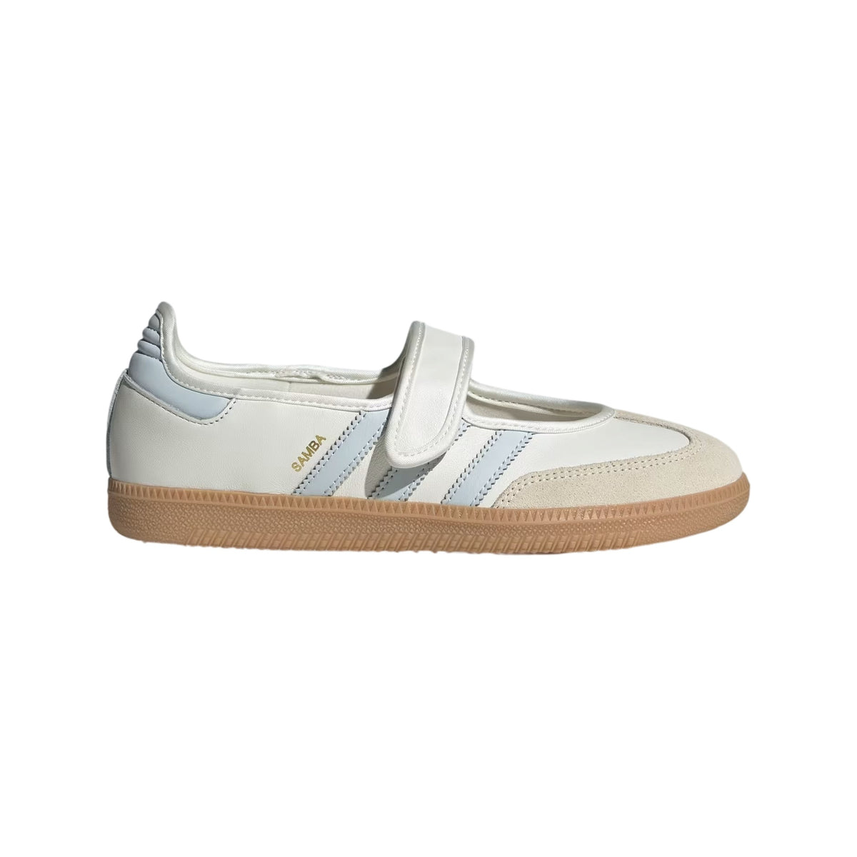 adidas Samba Jane Women's Cloud White/Halo Blue/Gum Mary Jane Sneakers – JR7339