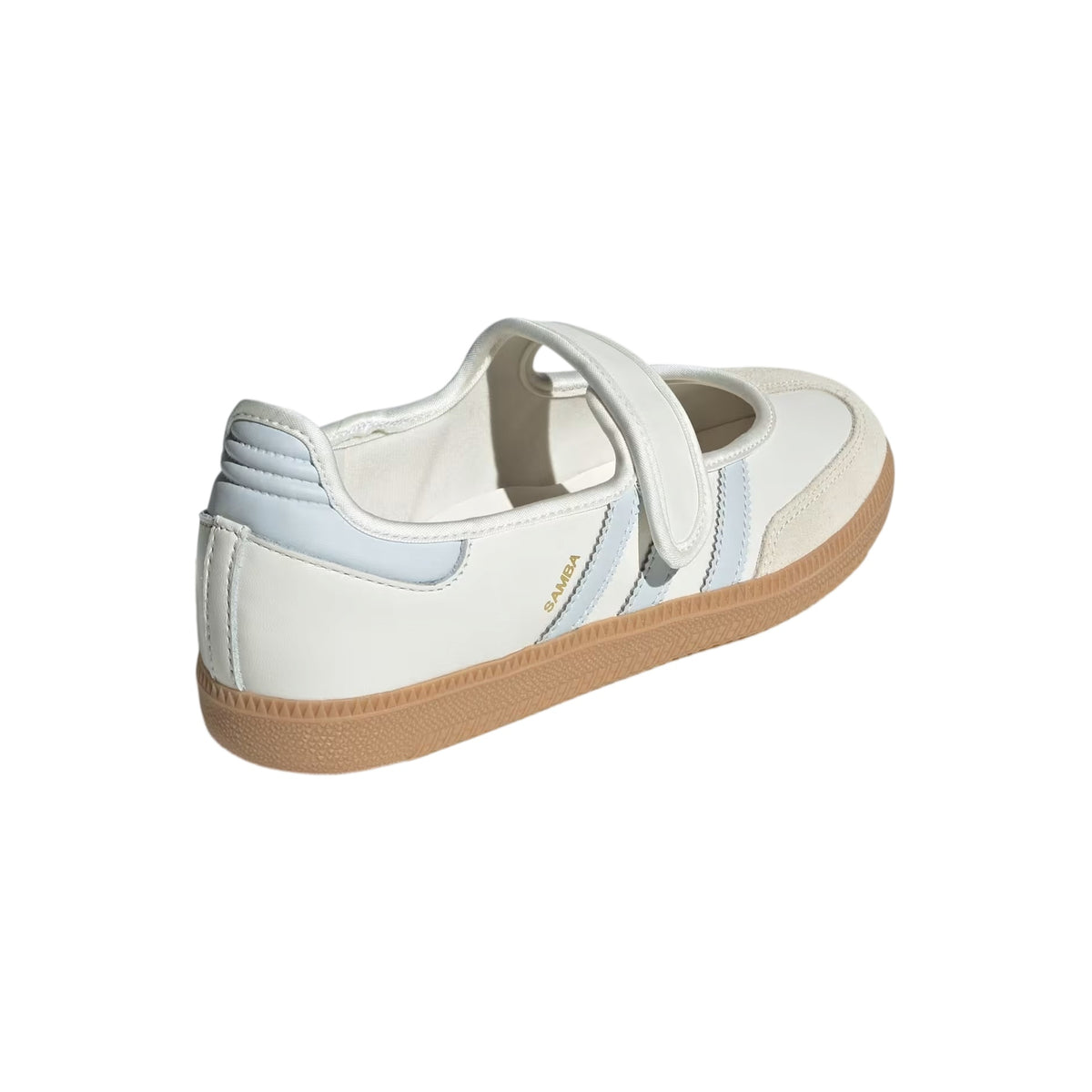 adidas Samba Jane Women's Cloud White/Halo Blue/Gum Mary Jane Sneakers – JR7339