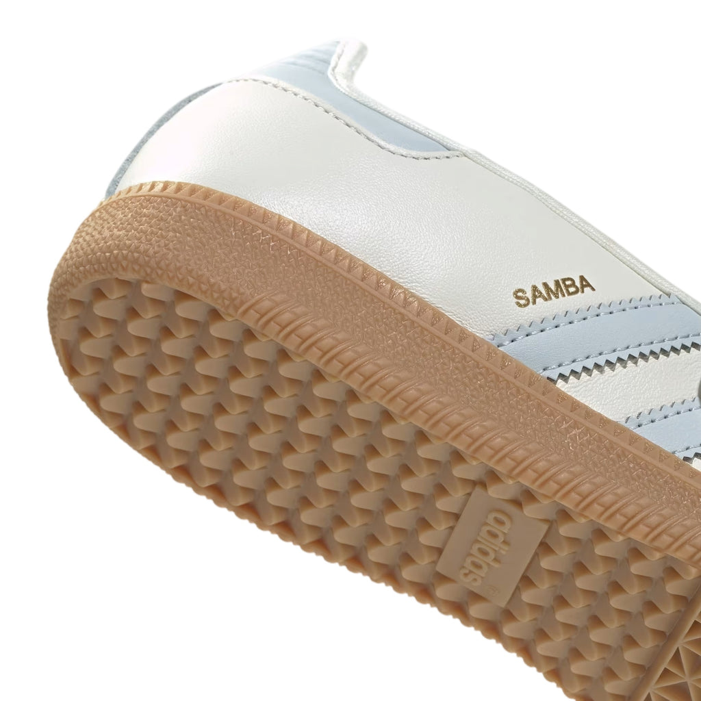 adidas Samba Jane Women's Cloud White/Halo Blue/Gum Mary Jane Sneakers – JR7339