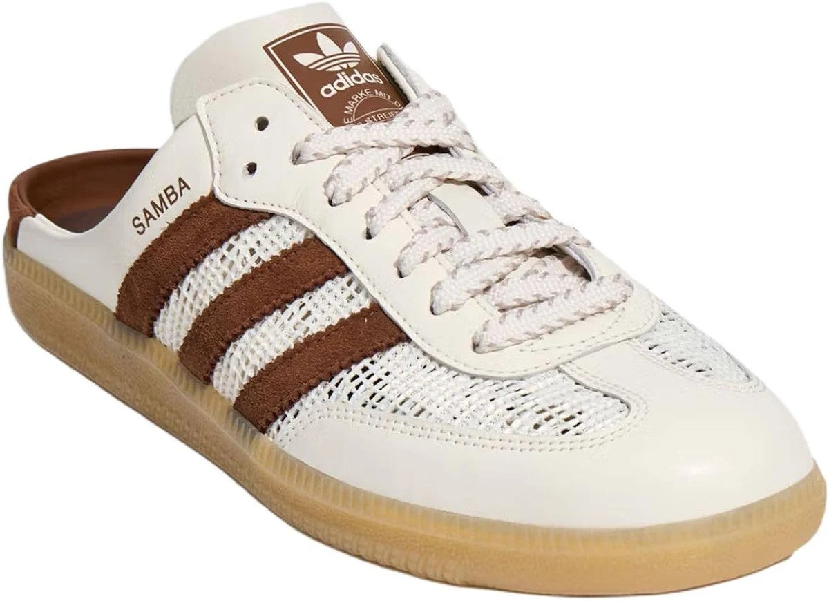 adidas Samba OG Mule Off White/Preloved Brown/Gum Women's Backless Sneakers – HP5050